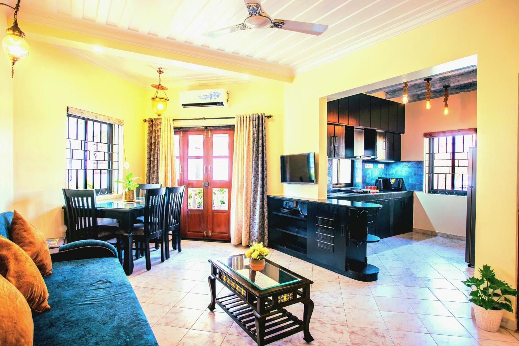 'Golden Sea Pearl' 1 Bhk Beach Apartment Benaulim Kültér fotó